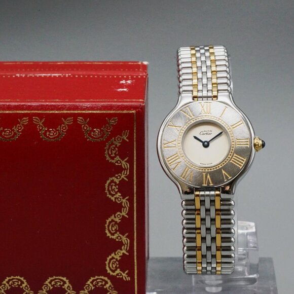 Cartier Mint Womens Two Tone Gold Watch! WOW! main image 7